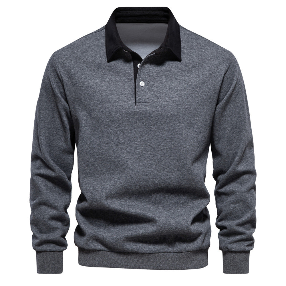 Lyrio - Stijlvolle en Comfortabele Longsleeve Polo voor Mannen