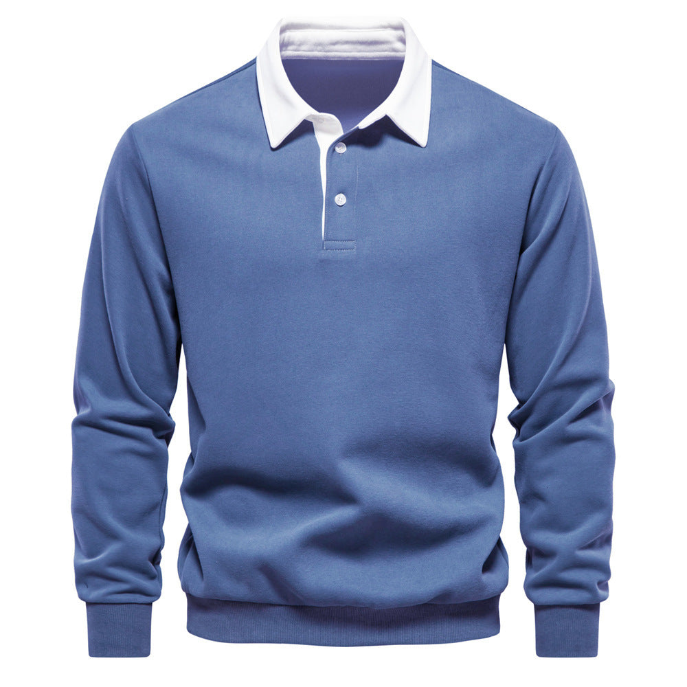 Lyrio - Stijlvolle en Comfortabele Longsleeve Polo voor Mannen