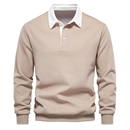 Lyrio - Stijlvolle en Comfortabele Longsleeve Polo voor Mannen