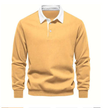 Lyrio - Stijlvolle en Comfortabele Longsleeve Polo voor Mannen